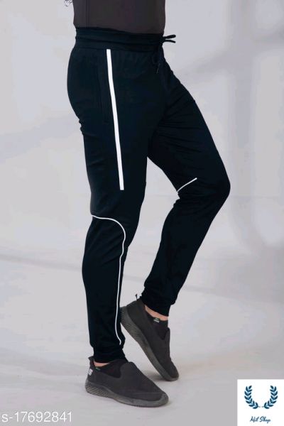 Four Way Lycra Jogger Name: Four Way Lycra Jogger Fabric: Lycra Pattern: Solid Sizes:  30 (Waist Size: 29 in, Length Size: 39 in, Hip Size: 40 in)  32 (Waist Size: 30 in, Length Size: 40 in, Hip Size: 41 in)  34 (Waist Size: 31 in, Length Size: 41 in, Hip Size: 42) 