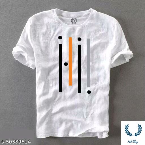 Trendy Modern Men Tshirts Name: Trendy Modern Men Tshirts Fabric: Cotton Blend Sleeve Length: Short Sleeves Pattern: Printed Sizes: M (Chest Size: 38 in, Length Size: 26 in)  L (Chest Size: 40 in, Length Size: 26.5 in)  XL (Chest Size: 42 in, Length Size: 27 in)   Country of Origin: Ind