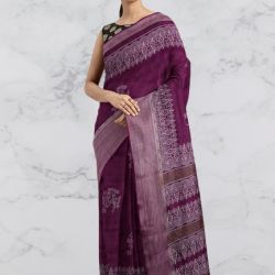 Embroidered Jute Silk Saree