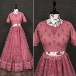 vaishanavi embroidery work lehenga