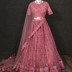 vaishanavi embroidery work lehenga