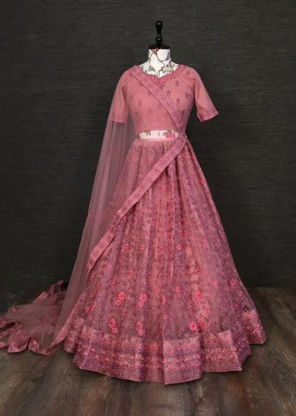 vaishanavi embroidery work lehenga