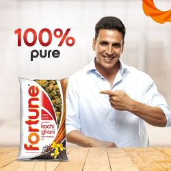 Fortune Premium Kachi Ghani Pure Mustard Oil, 1 tr Pouch