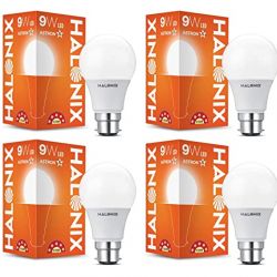 Halonix Astron Plus B22 9-Watt LED Bulb (Cool White) - Pack of 4
