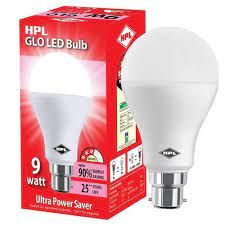 HPL 9W Round B22 LED Bulb, Cool day Light (White, Pack of 1)