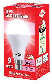 HPL 9W Round B22 LED Bulb, Cool day Light (White, Pack of 1)