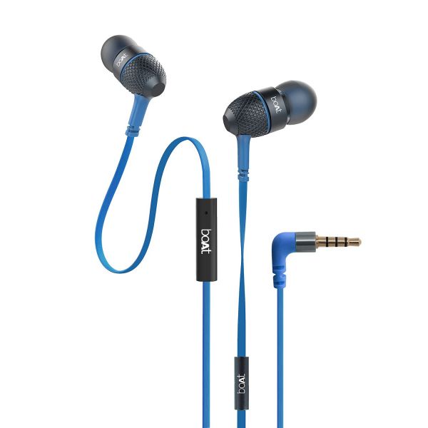 boAt Bassheads 225 in Ear Wired Earphones with Mic(Blue)
