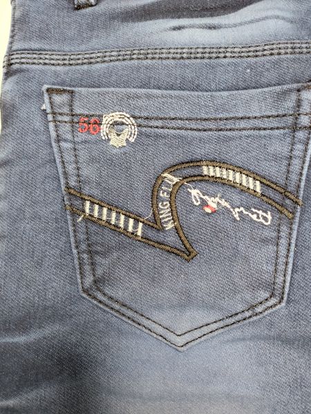 Slim Fit Men's Navy Blue Light Shade Stretchable Jogger Denim Jeans  Size _28