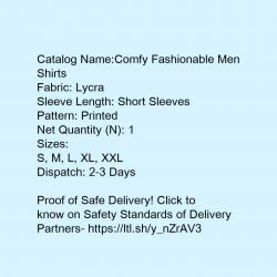 Mens imported lycra digital printed casual half shirt