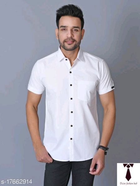 Lee cross mens half sleeve White shirt 