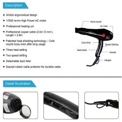 choba hair dryer 2000w