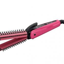 3 in 1 hair straightener exclusive hair pressing machine MULTIFUNCTION PREFECT CURL HAIR STRIGHTNER Hair Straightener (Pink)