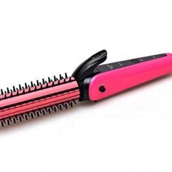 3 in 1 hair straightener exclusive hair pressing machine MULTIFUNCTION PREFECT CURL HAIR STRIGHTNER Hair Straightener (Pink)