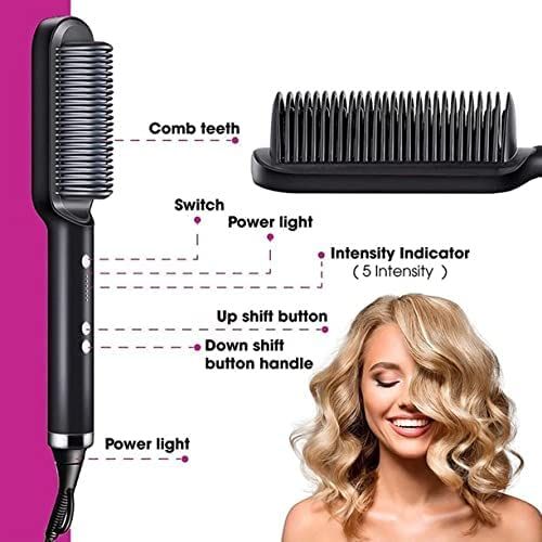 hair streghtner combo brush