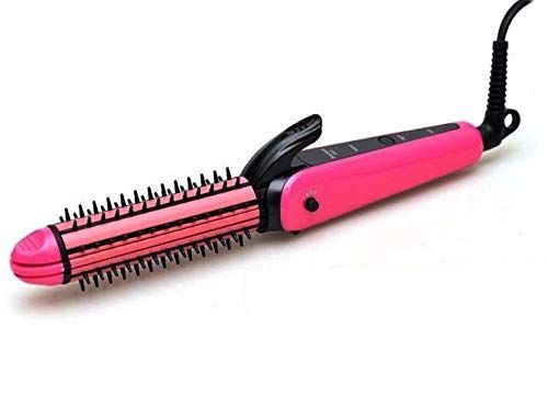 3 in 1 hair straightener exclusive hair pressing machine MULTIFUNCTION PREFECT CURL HAIR STRIGHTNER Hair Straightener (Pink)