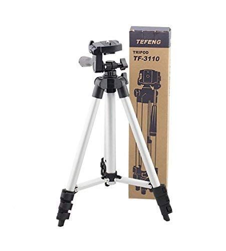 3110 Tripod Stand for Phone and Camera Adjustable Aluminium Alloy Tripod Stand Holder for Mobile Phones & Camera,Photo/Video Shoot