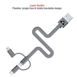 Stuffcool Trish 3 in 1 Cable 3AMP Type-C