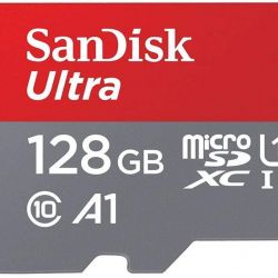 SanDisk Ultra MicroSDXC 128GB UHS-I Class 10 Memory Card with Adapter