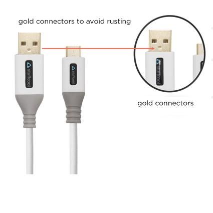 Stuffcool Alto Nylon Braided Micro USB Cable With Charging