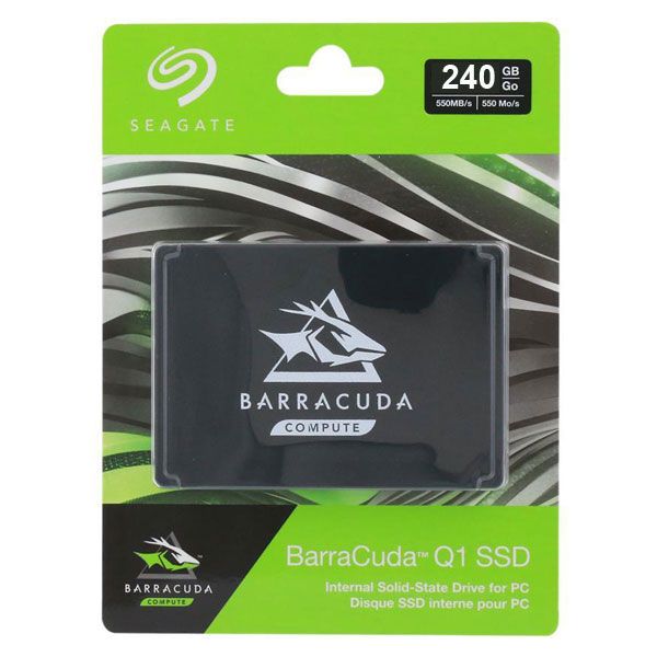 Seagate Barracuda Q1 SSD 240GB Internal Solid State Drive  25 Inch SATA 6Gbs for PC Laptop Upgrade 3D QLC NAND (ZA240CV1A001)