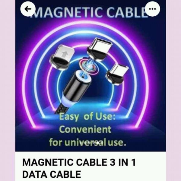 3 in one Magnetic Data cable