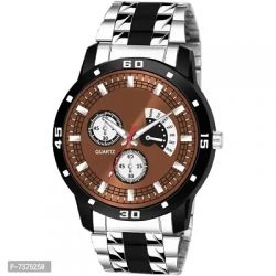 Stylish Black Dial Analog Watch For Men