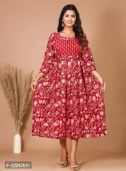 Fancy cotton maternity Feeding Kurti with side dori