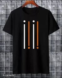 Stylish Cotton Blend Round Neck Half sleeve T Shirt For Men