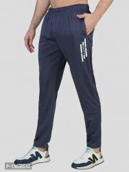 Zeffit Mens Regular Fit Striped Trackpant With Side Pockets - Airforce