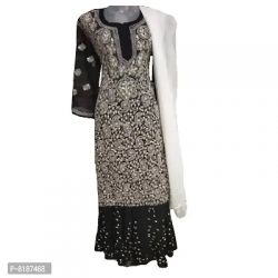 Lucknowi LIBAS lucknowi gotapati kurti Faux Georgette handwork Chikan kurti Designer Kurti