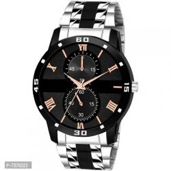 Stylish Black Dial Analog Watch For Men Watch 