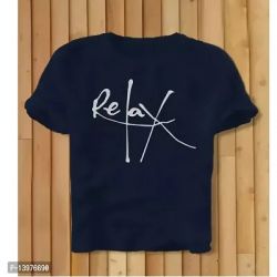 Stylish Cotton Blend Round Neck Half sleeve T Shirt For Men