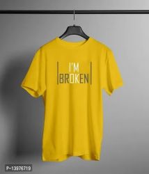 Stylish Cotton Blend Round Neck Half sleeve T Shirt 