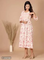 Fancy cotton maternity Feeding Kurti with side dori