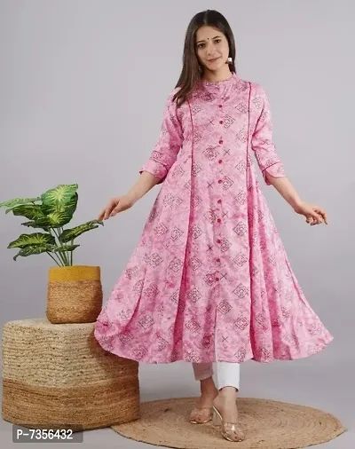 Rayon Beautiful Anarkali Kurtas