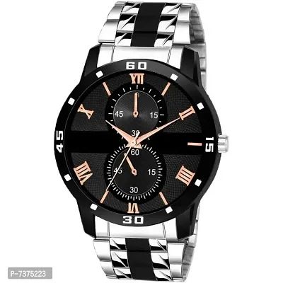 Stylish Black Dial Analog Watch For Men Watch 