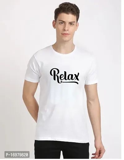 Stylish Cotton Blend Round Neck Half sleeve T Shirt 