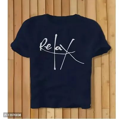 Stylish Cotton Blend Round Neck Half sleeve T Shirt For Men