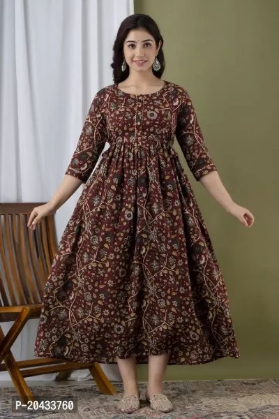 Cotton Maternity Anarkali Kurti For Feeding