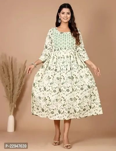 Fancy cotton maternity Feeding Kurti with side dori