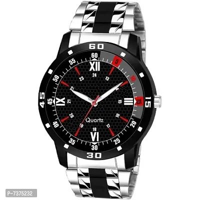 Stylish Black Dial Analog Watch For Men