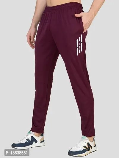 Zeffit Mens Regular Fit Striped Trackpant With Side Pockets - Airforce