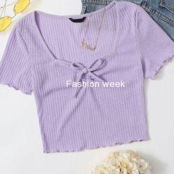 Stylish women deep neck top