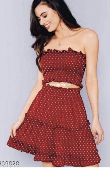 Classy elegent women top & bottom set