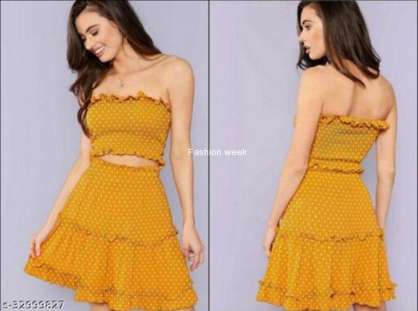 Classy elegent women top & bottom set