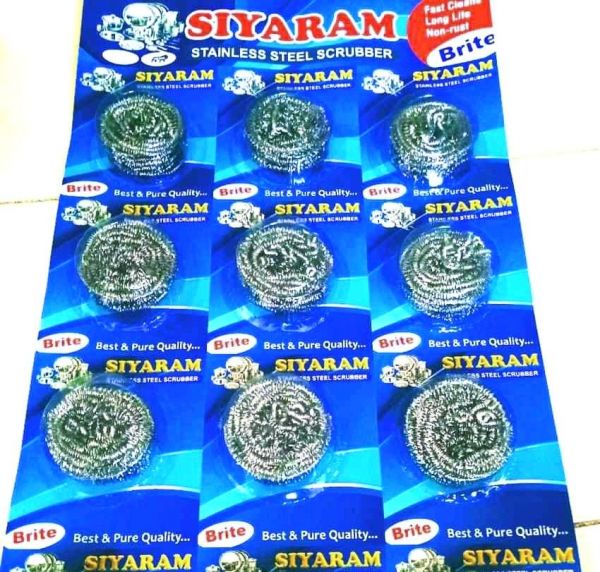 Siyaram stainless steel scrubber