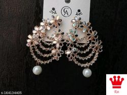 Oxidised silver earrings 