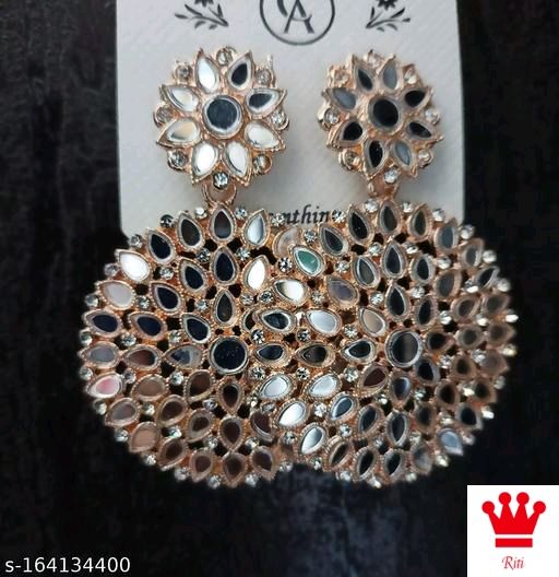 Oxidised silver earrings 