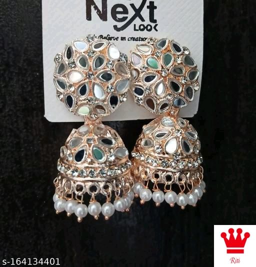 Oxidised silver earrings 