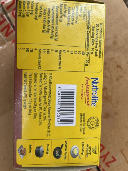 Nutralite professional fat spread 